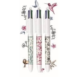 Stylo bille 4 couleurs BIC 4 Colours festifs Edition 50 ans de bic :  : Fournitures de bureau