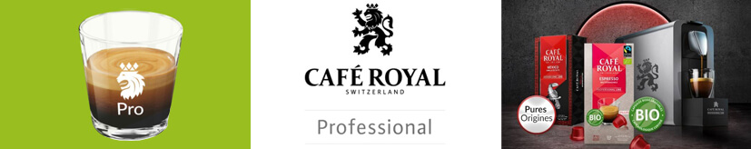 50 Capsules Lungo Forte Bio - compatible Nespresso® Pro - Café Royal